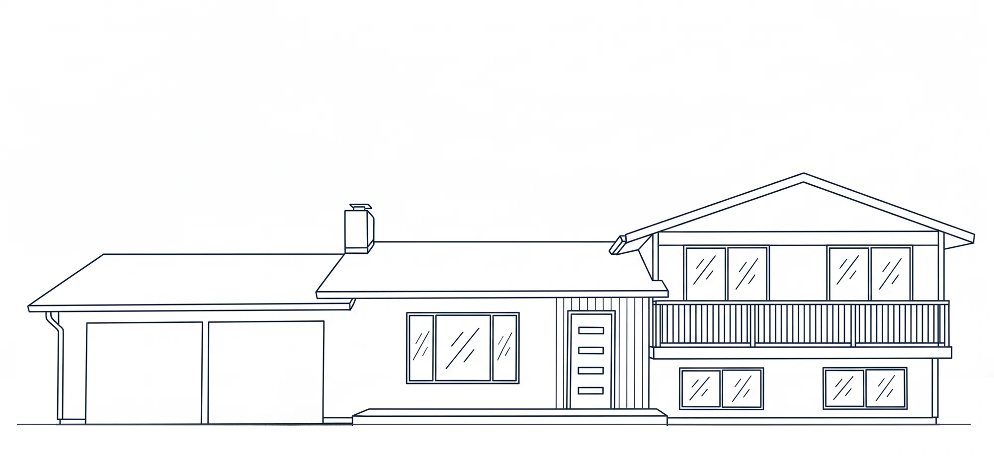 V General Construction — home elevation sketch