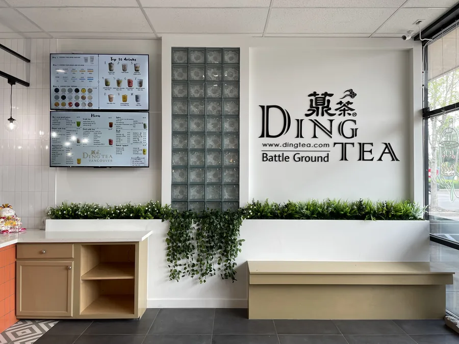 Bubble tea shop build-out — Ding Tea, Battle Ground WA