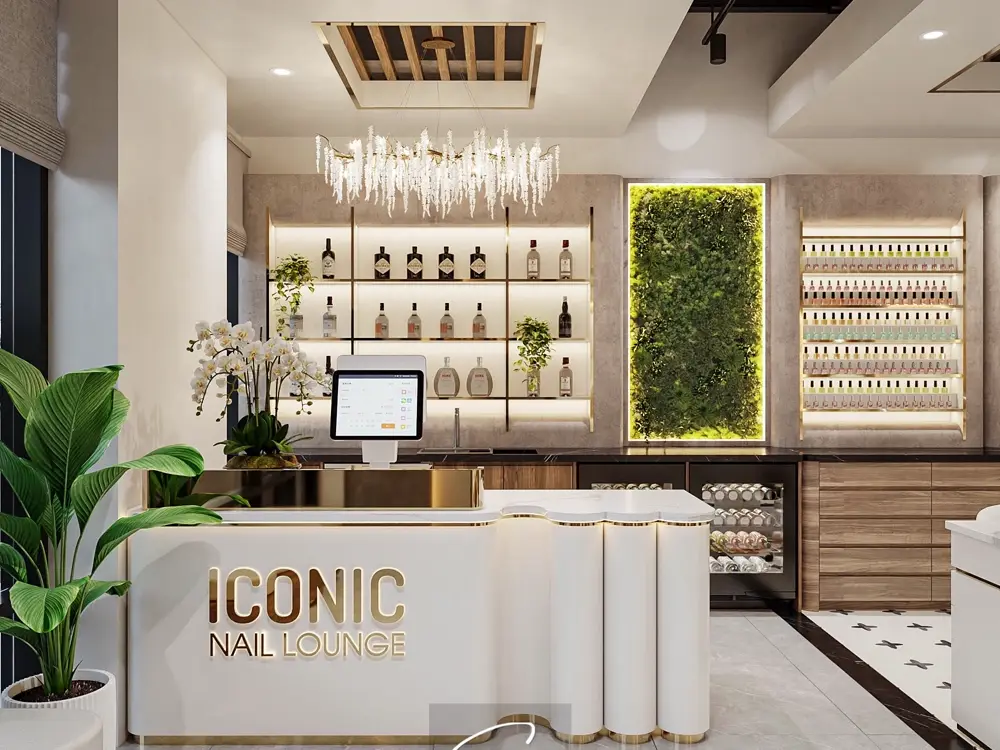 Nail salon build-out — Iconic Nail Lounge