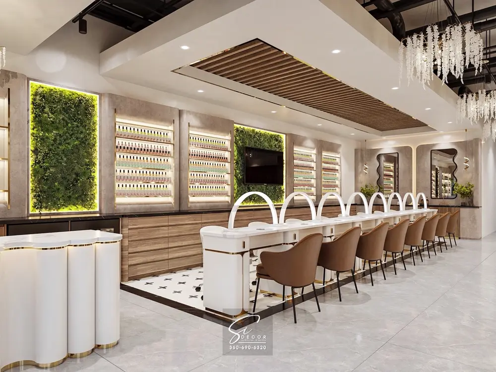 Nail salon build-out — Iconic Nail Lounge