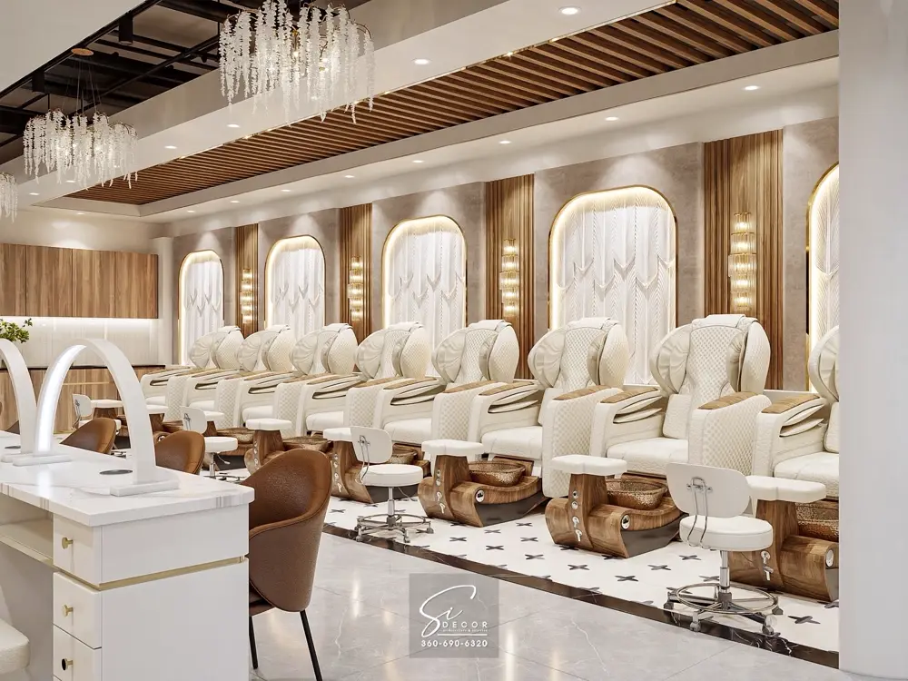 Nail salon build-out — Iconic Nail Lounge