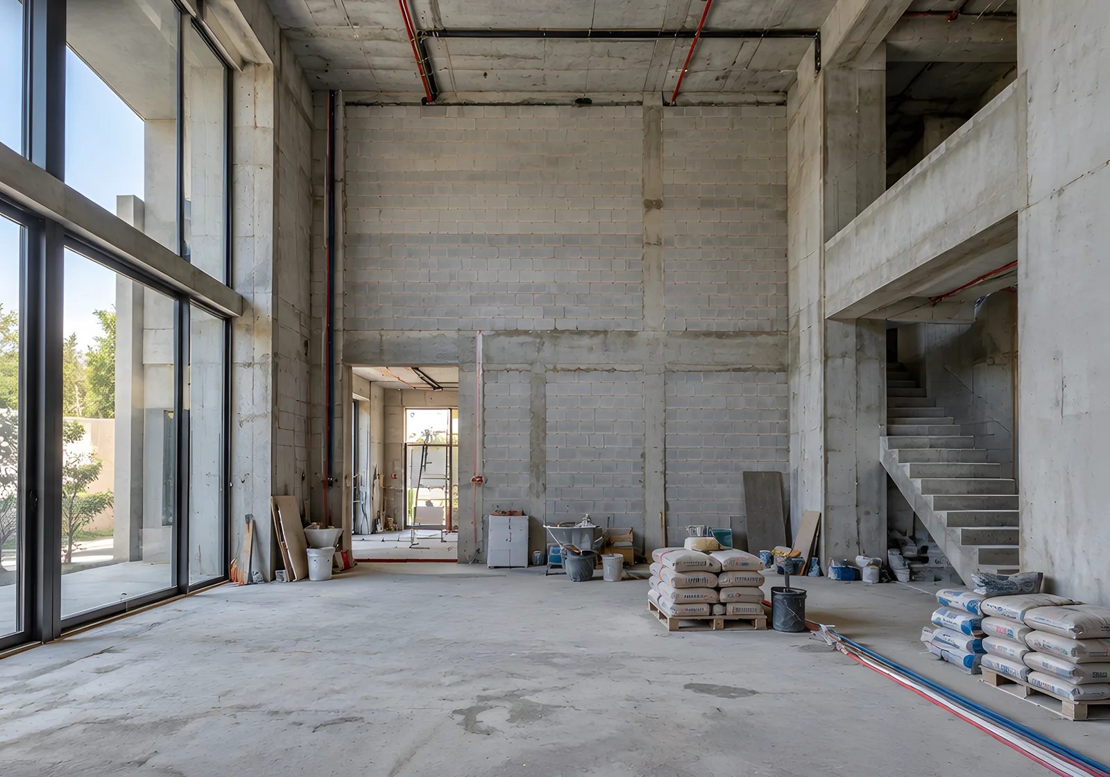 Great room — before